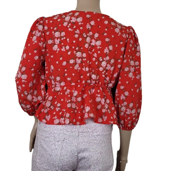 Sage the Label Floral Printed Blouse Top - Picture 4 of 12